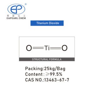 Molecular structure of Titanium Dioxide provided by Eapearl Chem.