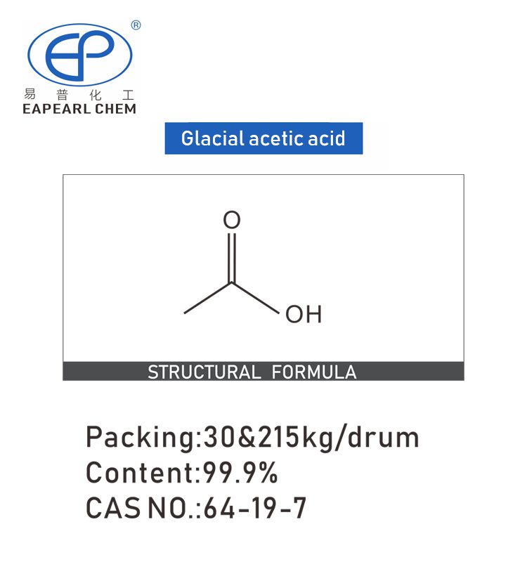 Molecular structure of Glacial Acetic Acid by Eapearl Chem.