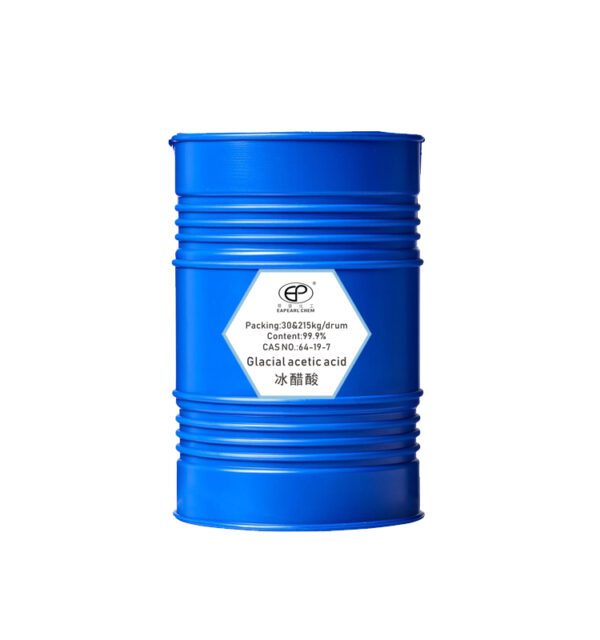 Eapearl Chemicals Glacial Acetic Acid in a 30L/215kg blue drum, CAS NO. 64-19-7.