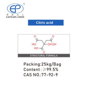 Molecular structure of Citric Acid by Eapearl Chem.