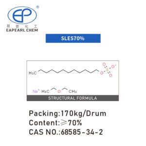 Molecular structure of SLES70% by Eapearl Chem.