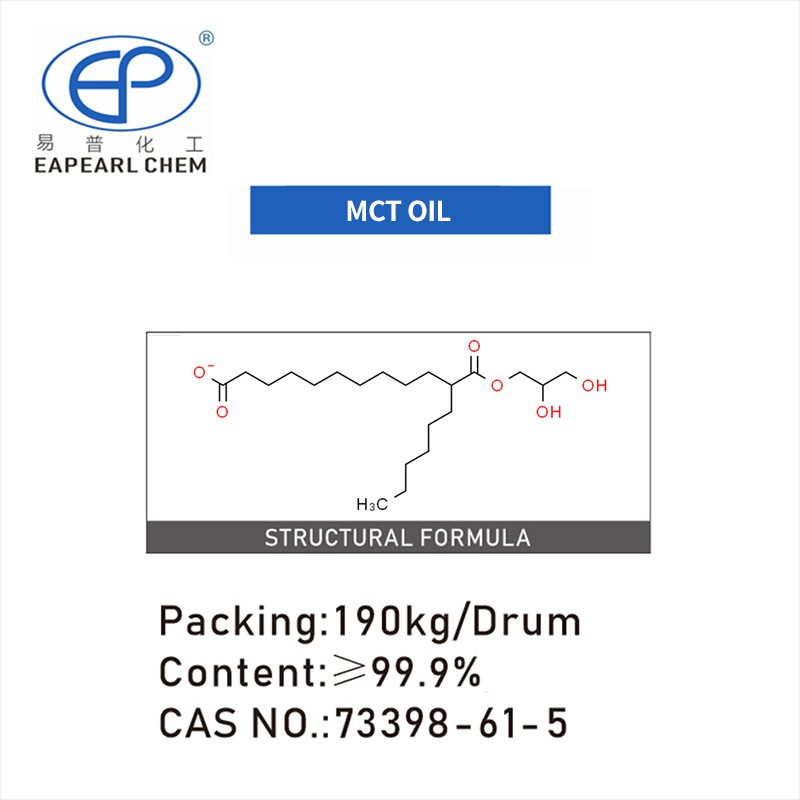 MCT Oil molecular formula and packaging details by Eapearl Chem.