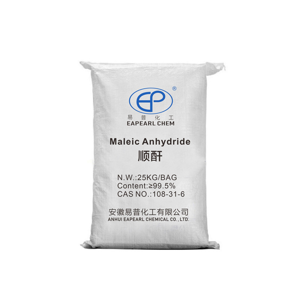 Eapearl Chem Maleic Anhydride (MA) in a 25kg Bag - High Purity Chemical for Industrial Use.